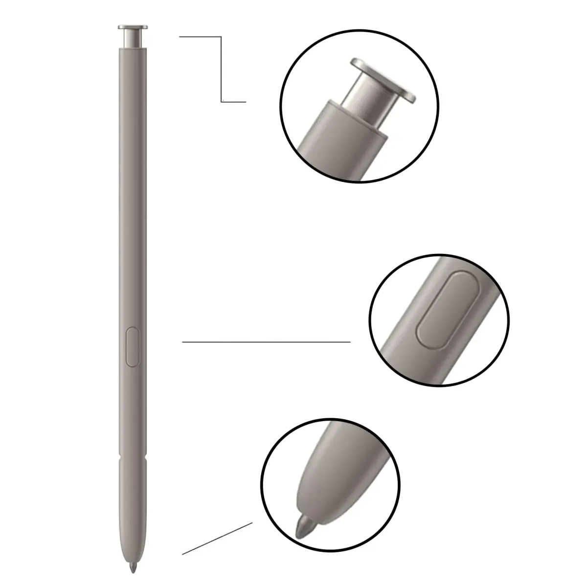 Dakexiong S24 Ultra S Pen for Samsung Galaxy S24 Ultra Stylus Pen Replacement (Light Gray) | Precise Touch and Control - view 2