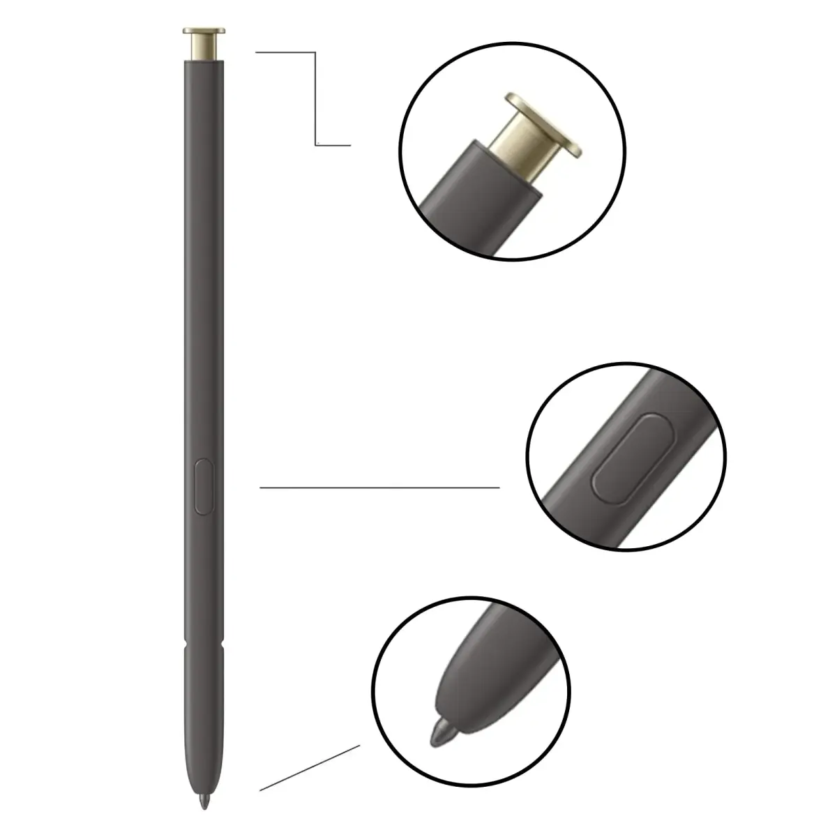 Dakexiong S24 Ultra S Pen for Samsung Galaxy S24 Ultra Stylus Pen Replacement (Yellow Gold) | Precise Touch and Control - view 2