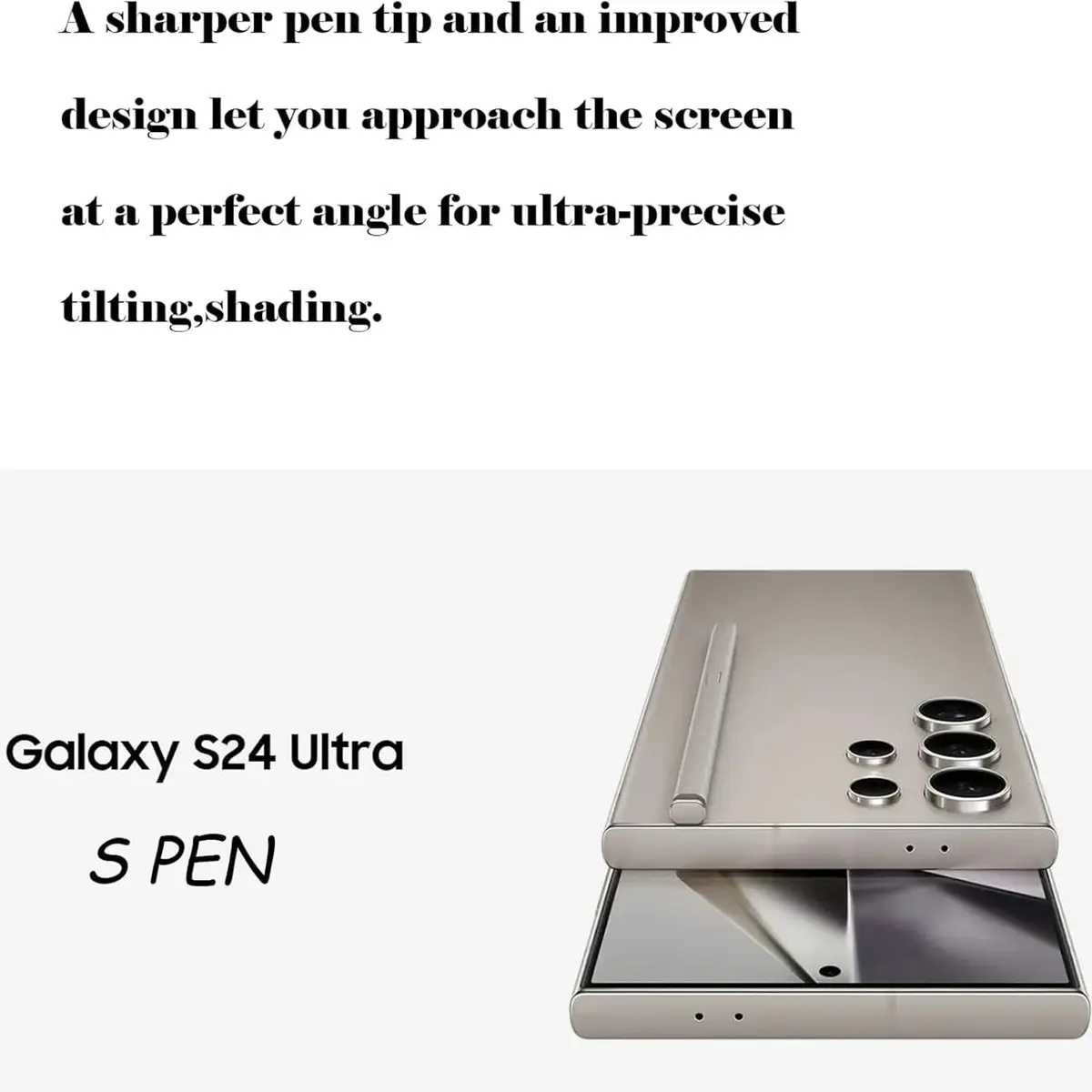 CaoXiong S24 Ultra S Pen Replacement Light Gray | Ultra-Responsive, Durable for Galaxy S24 Ultra - view 3