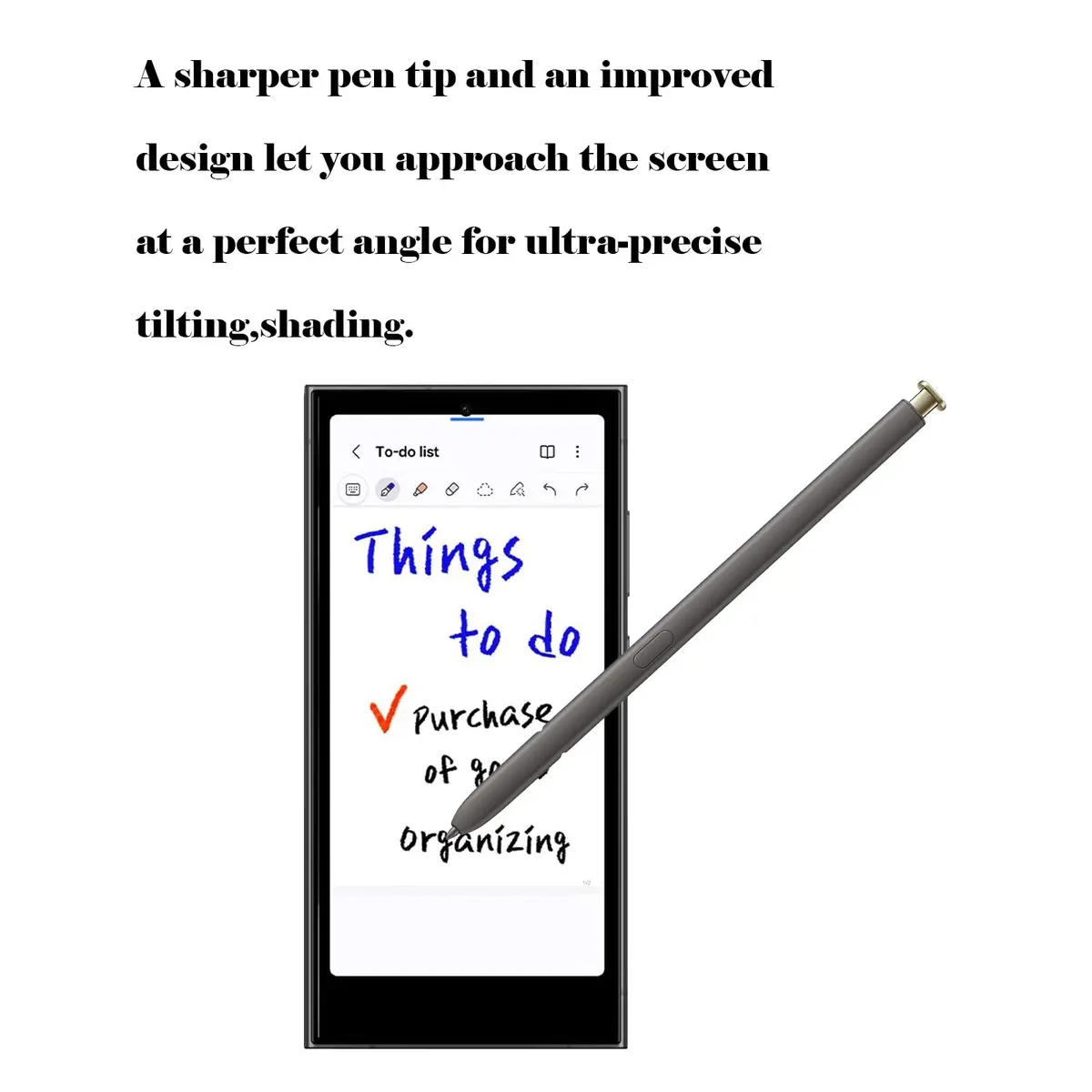 CaoXiong S24 Ultra S Pen Replacement for Samsung Galaxy S24 Ultra Stylus (Yellow Gold) | Durable Aluminum - view 3