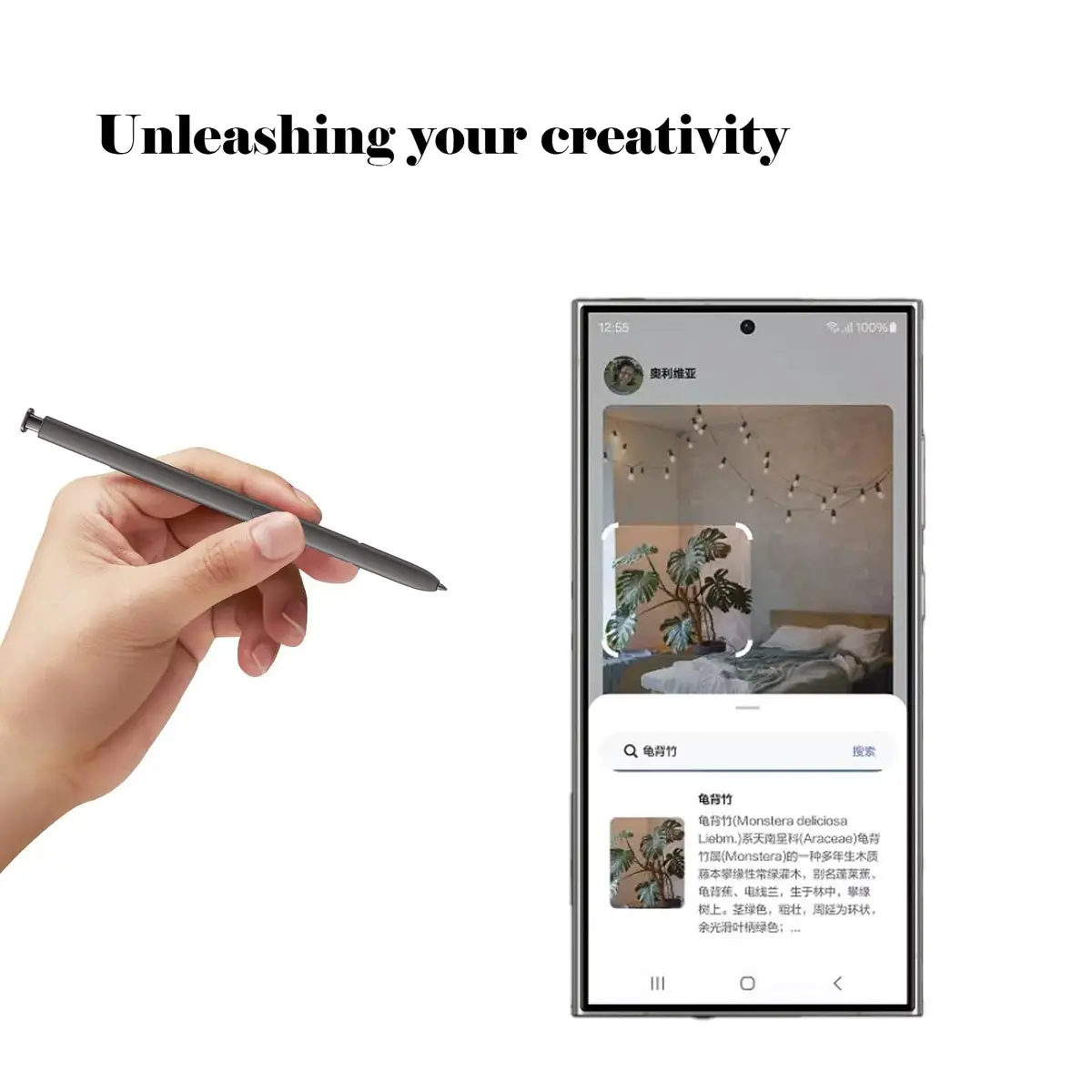 CaoXiong S24 Ultra S Pen Replacement for Samsung Galaxy S24 Ultra Stylus Dark Gray | Durable Aluminum - view 5