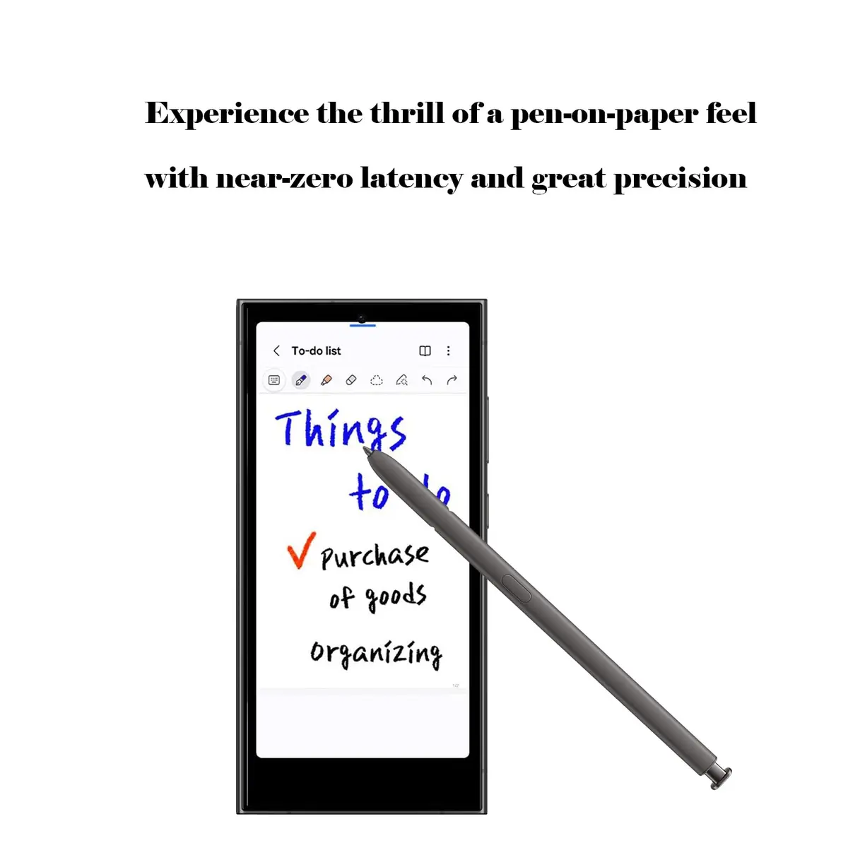 CaoXiong S24 Ultra S Pen Replacement for Samsung Galaxy S24 Ultra Stylus Dark Gray | Durable Aluminum - view 3