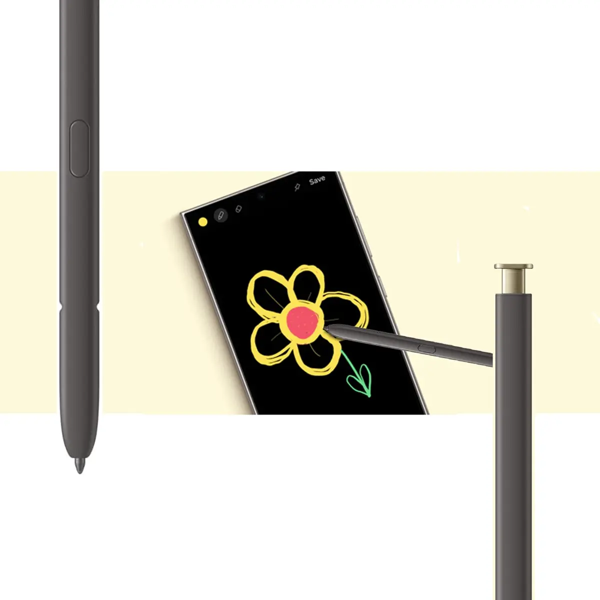 LiXiongBao S24 Ultra S Pen Replacement for Samsung Galaxy S24 Ultra Stylus, Yellow Gold (1 Pen) - view 5