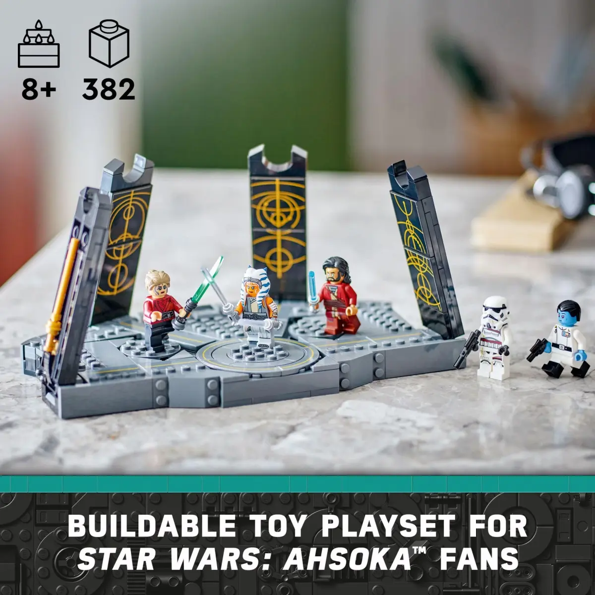 LEGO Star Wars Ahsoka Tano’s Duel on Peridea Building Toy 382 Pieces | ASTM-Tested Educational Toy for Kids 8+ - view 2