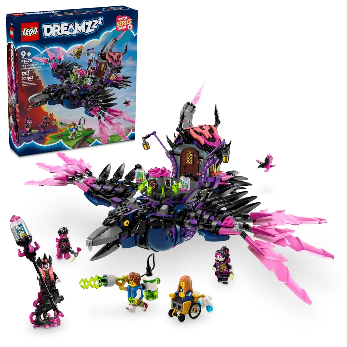 LEGO DREAMZzz The Never Witch’s Midnight Raven Building Set 1203 Pieces | ASTM-Tested Educational Toy for Ages 9+ - main product image