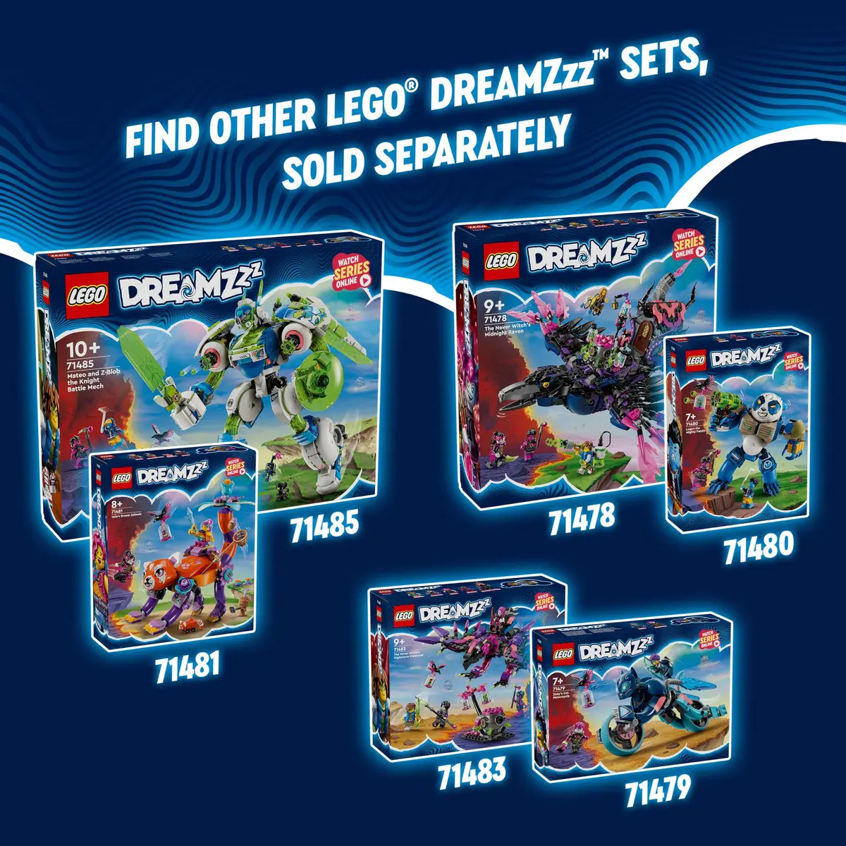 LEGO DREAMZzz The Never Witch’s Midnight Raven Building Set 1203 Pieces | ASTM-Tested Educational Toy for Ages 9+ - view 7