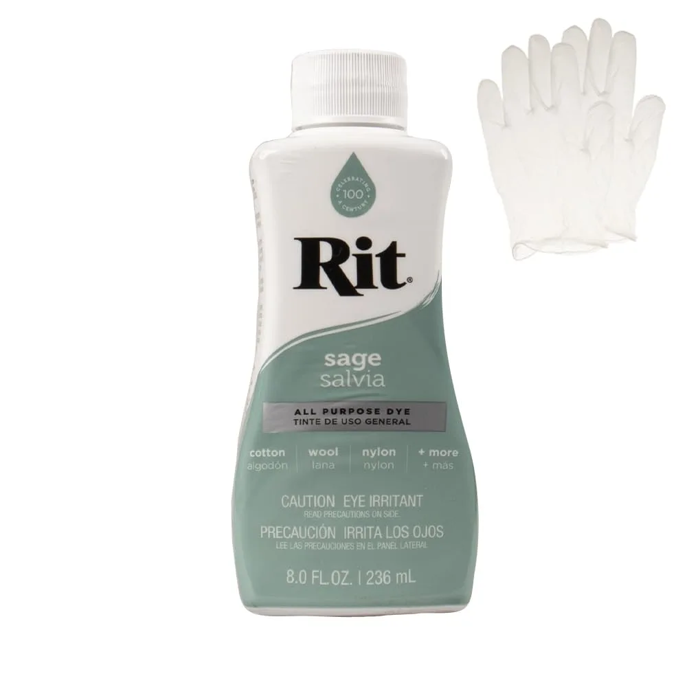 Rit Dye Liquid Fabric Dye Sage 8 oz | USA Imported for Crafting & Home Décor - main product image