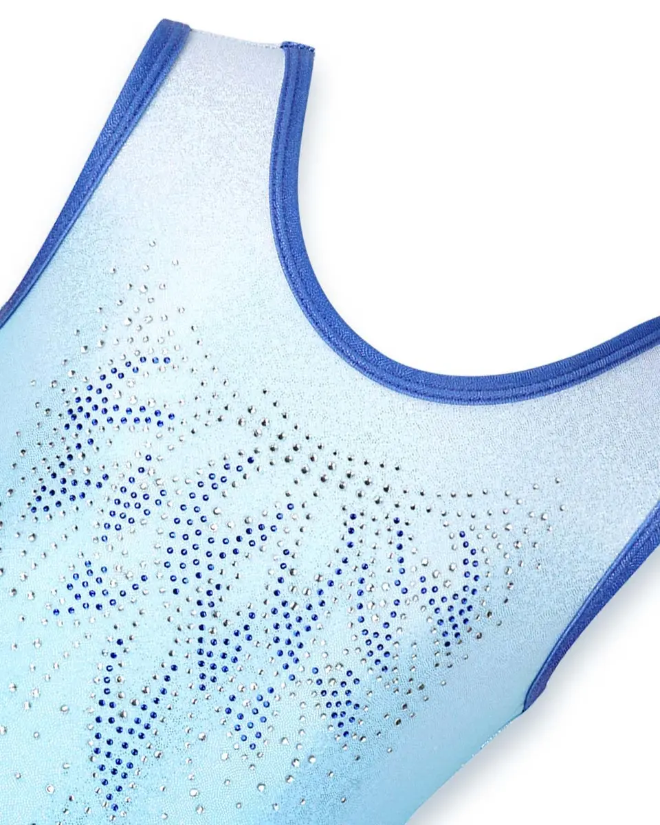 Gogokids Girls Sleeveless Sparkly Gymnastics Leotard Set with Shorts - view 3