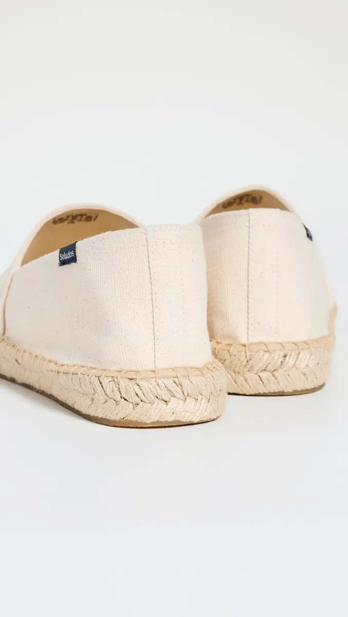 Soludos Dali Slip On Espadrilles 12-12.5 Medium US | Organic Cotton Canvas, Jute Sole - view 3