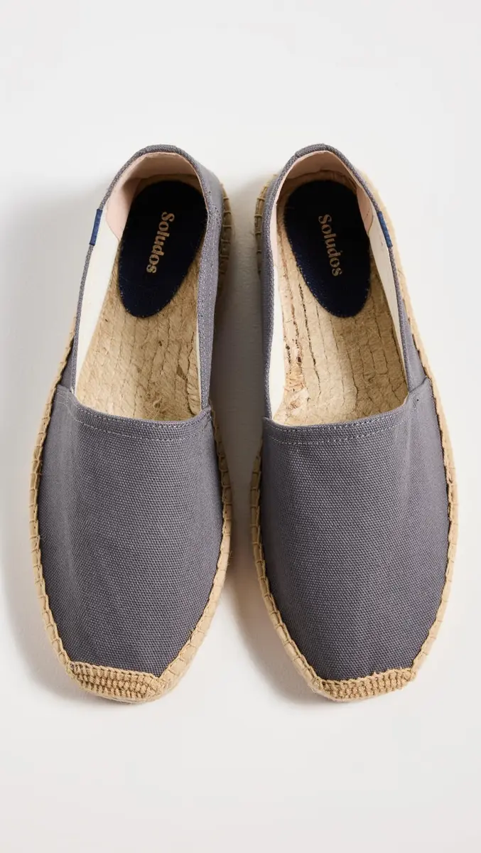 Soludos Men's Dali Slip On Espadrilles 10-10.5 Medium US | Organic Cotton Canvas, Jute Outsole - view 6
