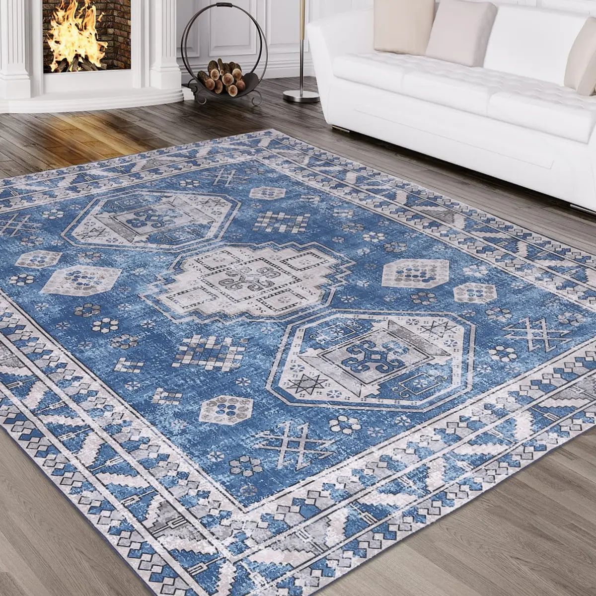 WESTLOOM Runner Rug 2x6 Feet | Washable Non-Slip Vintage Medallion (70-120 chars) - view 5