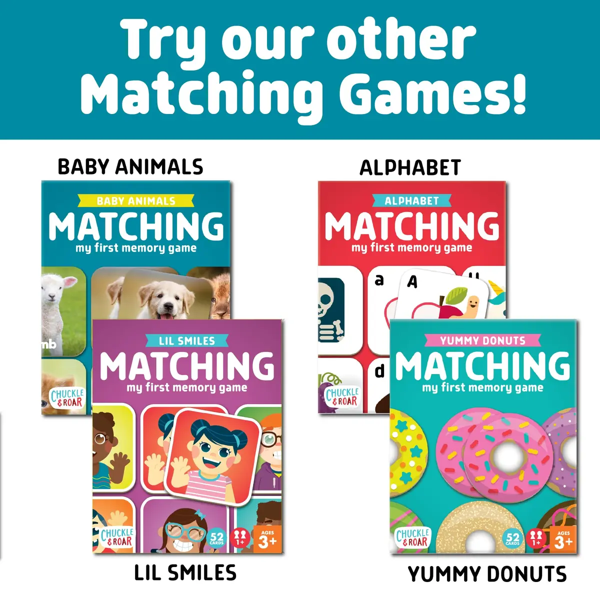Chuckle & Roar Travel Matching Puzzle & Game Set, 20 Cards (40 Activities) | Educational Screen-Free Play for Kids Aged 3+ - view 6