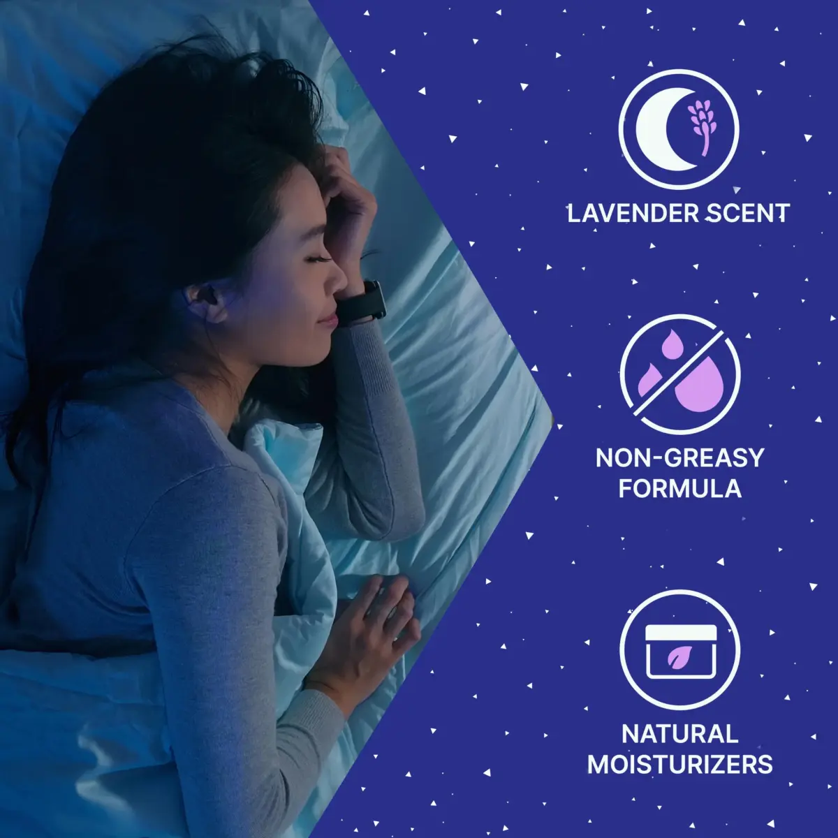 Biofreeze Overnight Pain Relief Cream Lavender-Scented Menthol 88.7 ml (3 Fl Oz) | Trusted by Clinicians for Muscle & Joint Pain - view 3