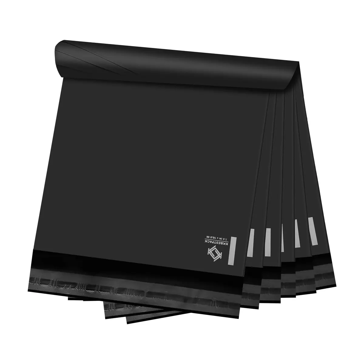 KKBESTPACK 7.5x10.5 Inch Poly Mailers (100 Pack, Black) | USA Imported Value Pack for Small Business Shipping - main product image