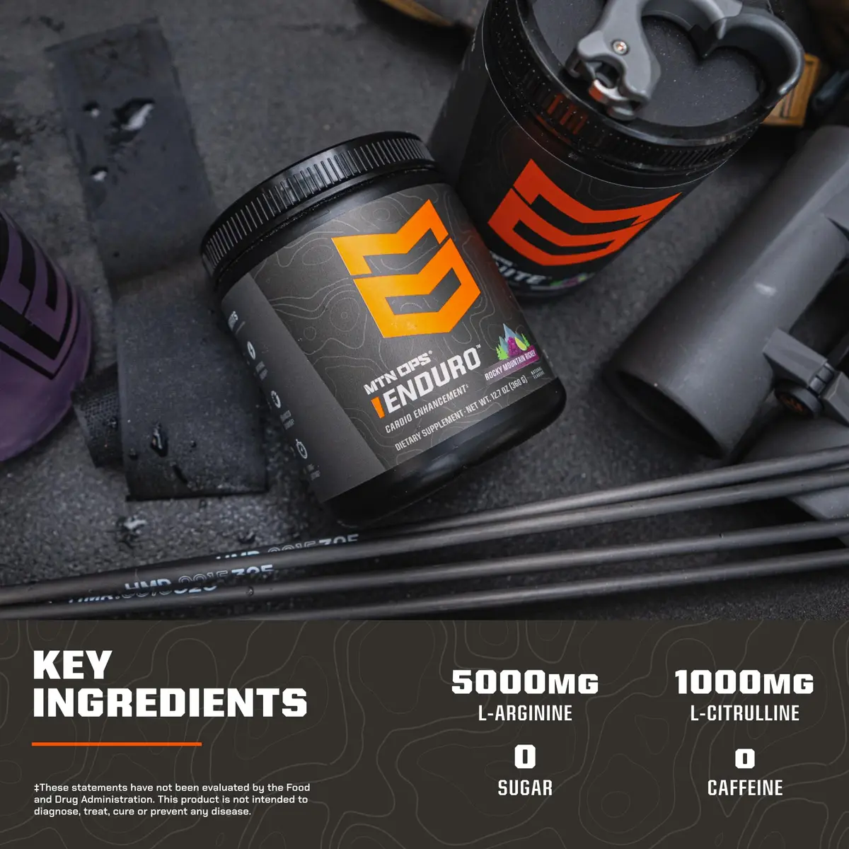 MTN OPS Enduro Stim-Free Pump Pre Workout, Tiger's Blood | Non-Stim Nitric Oxide Booster for Performance & Endurance - view 4