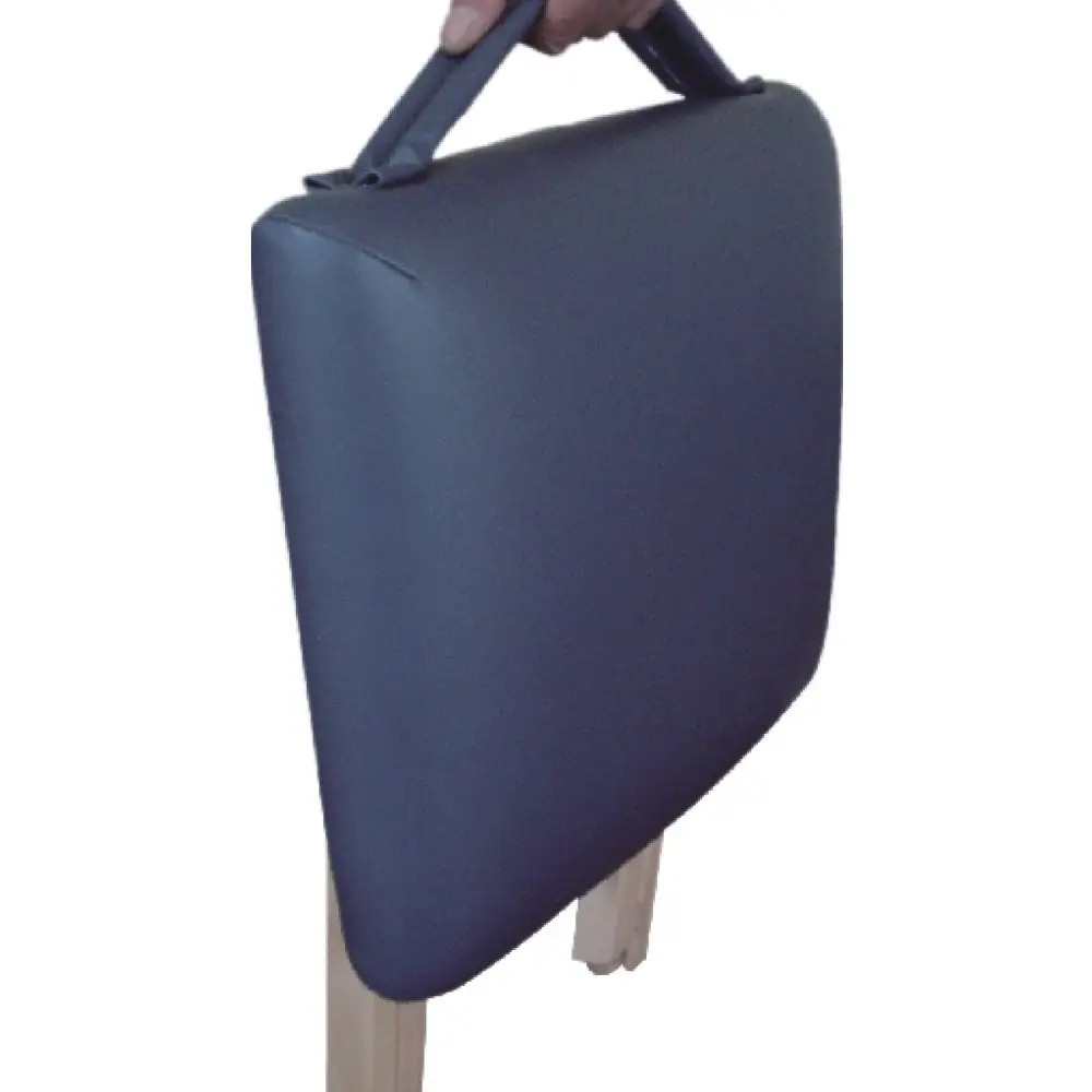 Master Massage Wooden Portable Folding Massage Stool- Lightweight Wood Foldable Tattoo Stool-Portable Tattoo Stool-Mobile Chair Seat Easy to Carry, Royal Blue - view 2