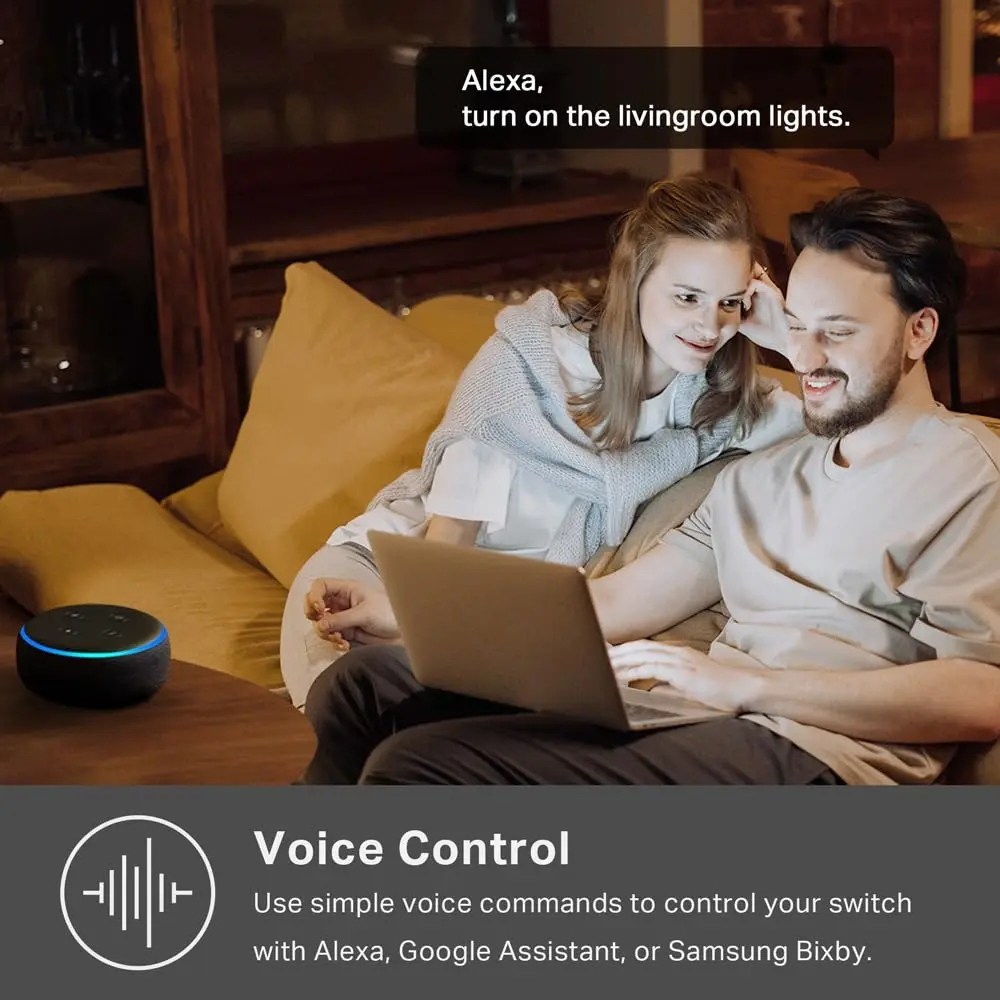 Kasa Smart Light Switch, Single Pole, Need Neutral Wire | Wi-Fi App & Voice Control (70-120 chars) - view 3