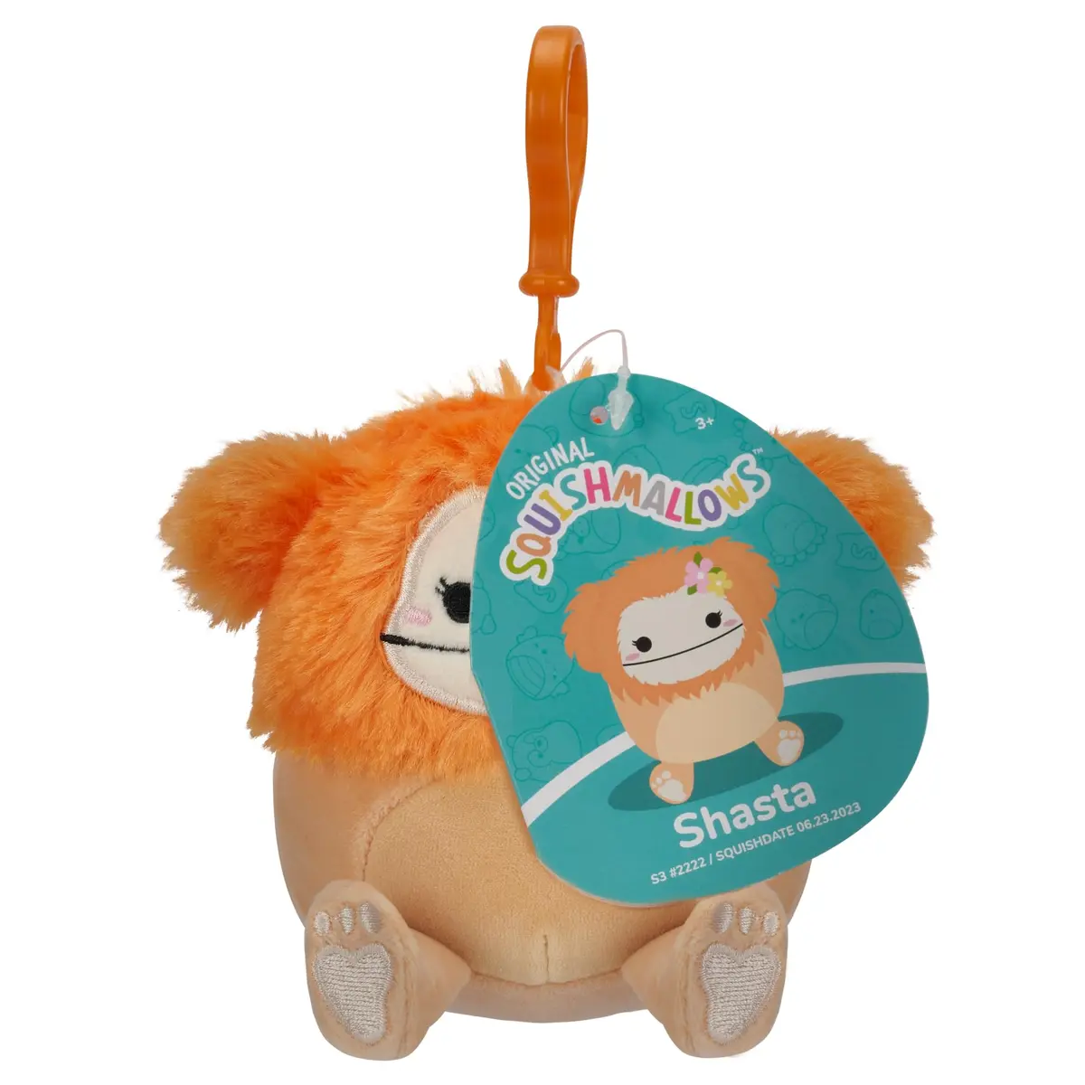 Squishmallows 3.5" Clip-On Shasta The Bigfoot | Small Plush Toy for Kids & Collectors - view 3