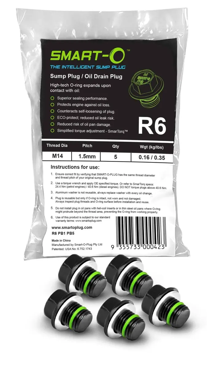 SMART-O M12x1.5mm Oil Drain Plug with Anti-Leak & Vibration Resistance | Engine Oil Protection Bolt - main product image