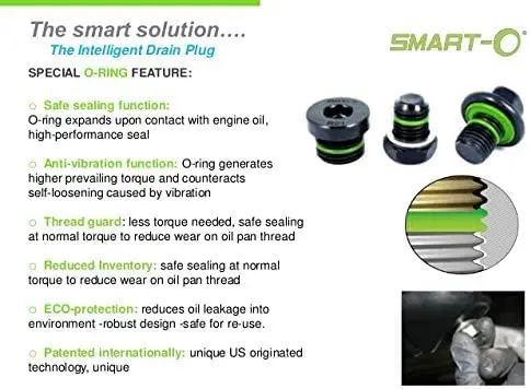 SMART-O M12x1.5mm Oil Drain Plug with Anti-Leak & Vibration Resistance | Engine Oil Protection Bolt - view 6
