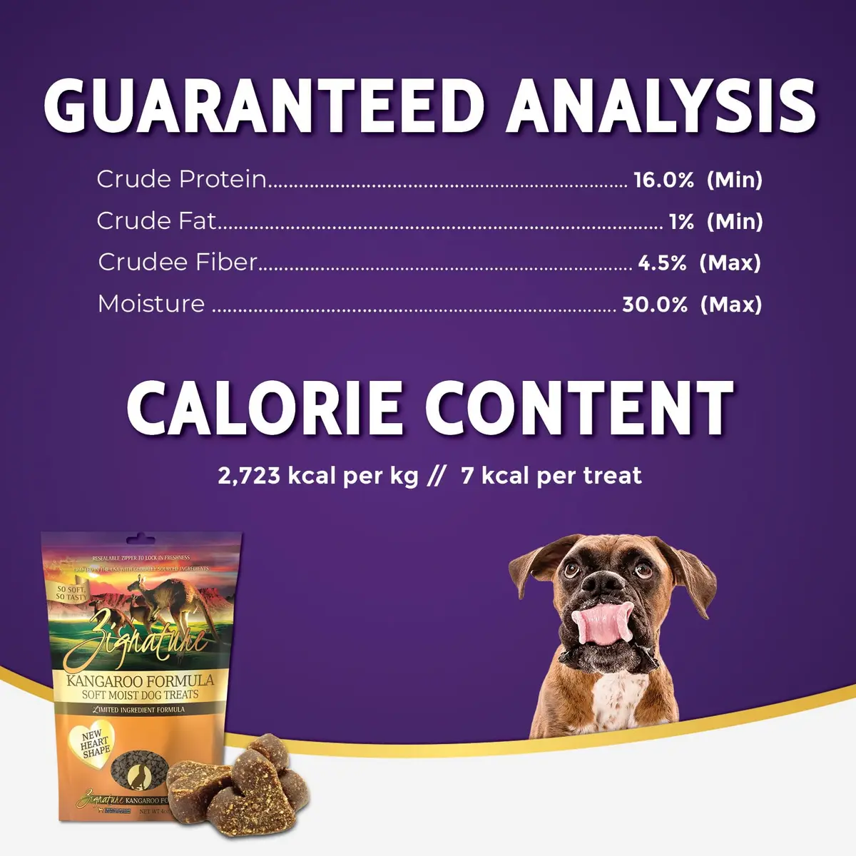 Zignature Kangaroo Soft Moist Dog Treats 4 Oz | Limited Ingredient, High-Quality Dog Snack - view 6
