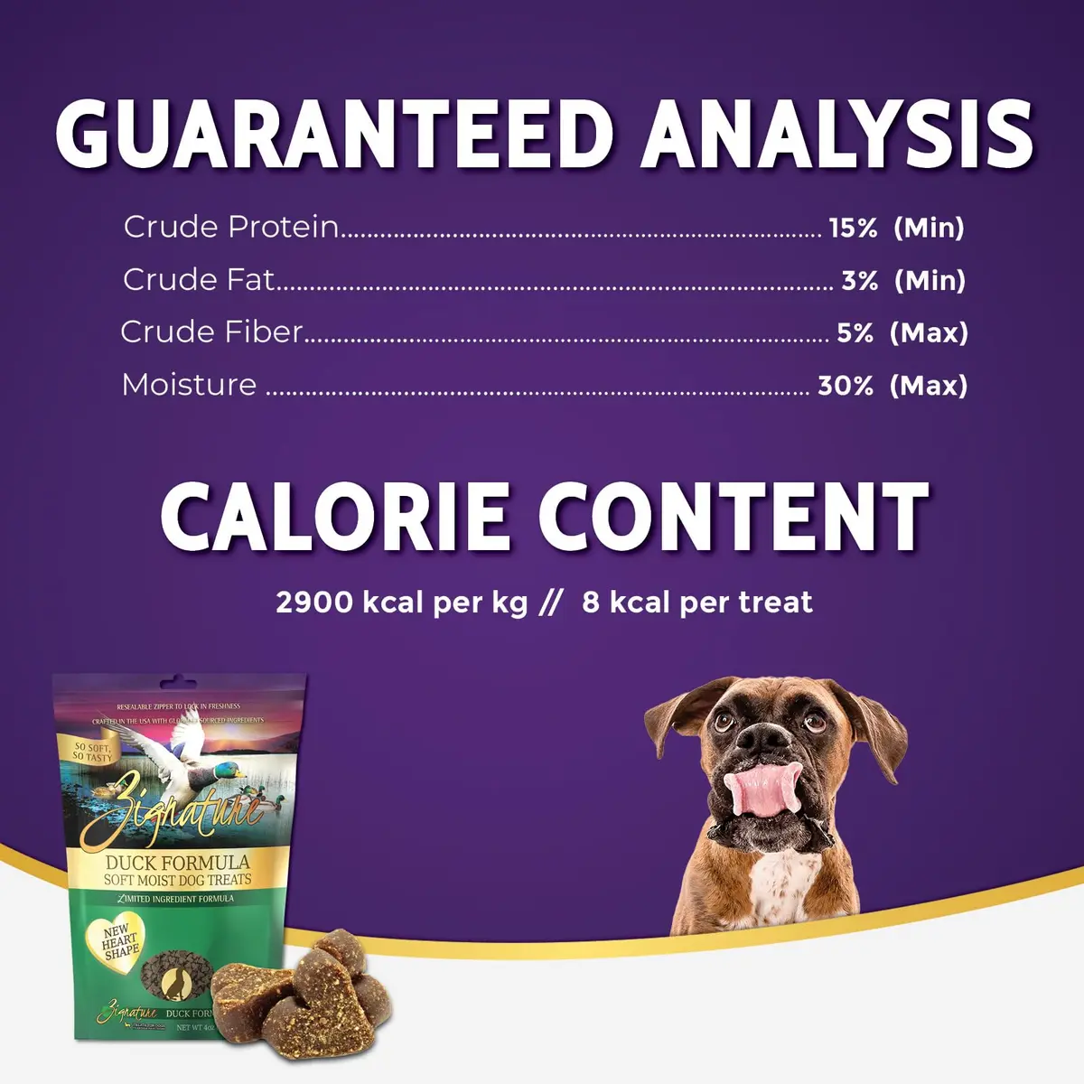 Zignature Duck Soft Moist Treats for Dogs 4 Ounce | Limited Ingredient, High-Quality Dog Snack - view 6