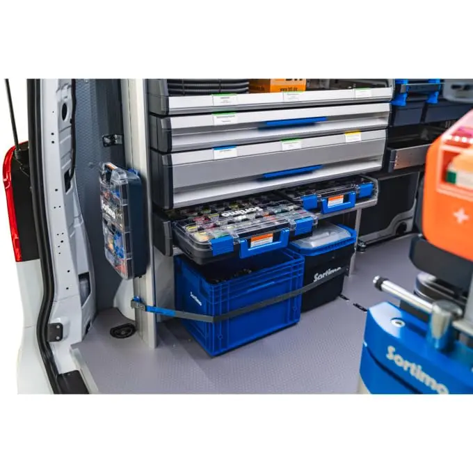Sortimo T-BOXX 320 Screw, Nail, Nut Organizer with 48 Insertable Boxes H63 | 1317.6 cm³ (44.4cm W x 35.7cm L x 8.1cm H) - view 4