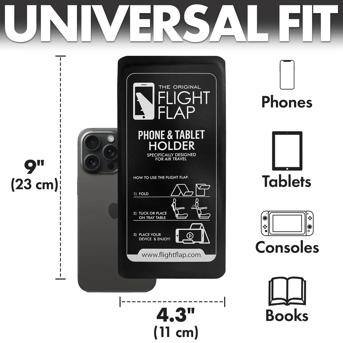 Flight Flap Airplane Phone Holder - Foldable Phone Stand for Plane Travel | Flexible Silicone, Compact & Adjustable - view 6