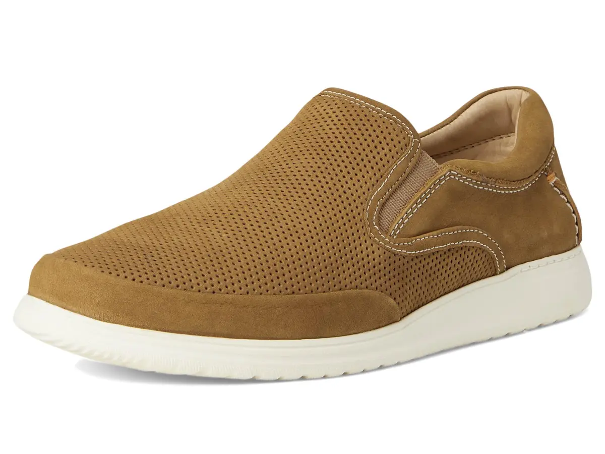 Samuel Hubbard Olema Slip-On Nutmeg Nubuck 9 D (M) | Trendsetting Casual Leather Loafer - view 7