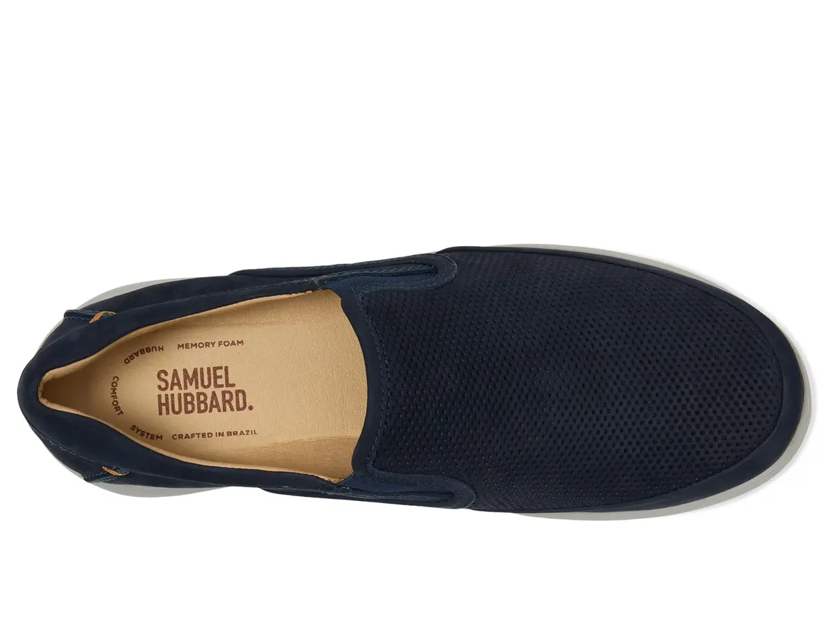 Samuel Hubbard Olema Slip-On Navy Nubuck 8.5 D (M) | Trendsetting Leather Loafer for Men - view 3