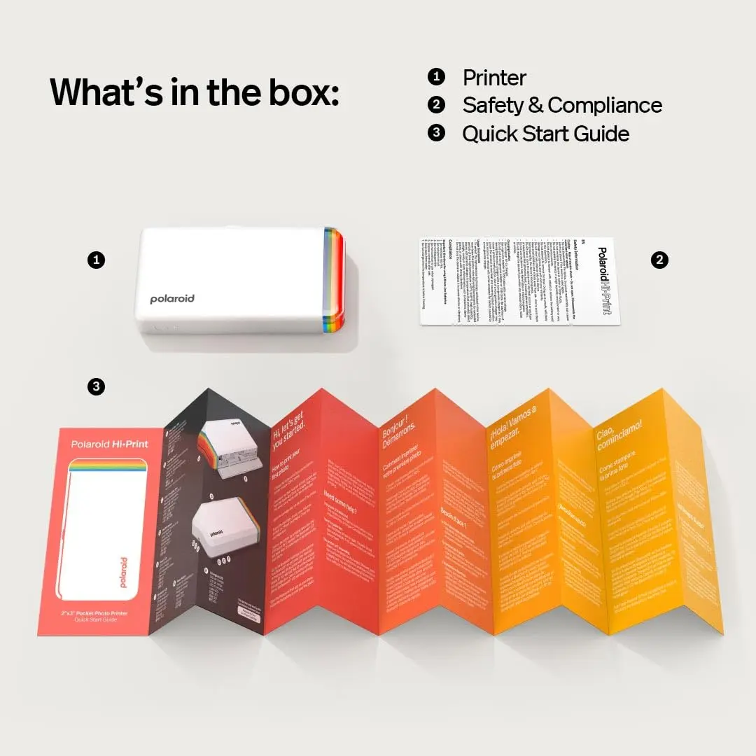 Polaroid Hi-Print 2nd Gen Bluetooth Photo Printer White | 2x3 Inch Pocket Dye-Sub Printer - view 8