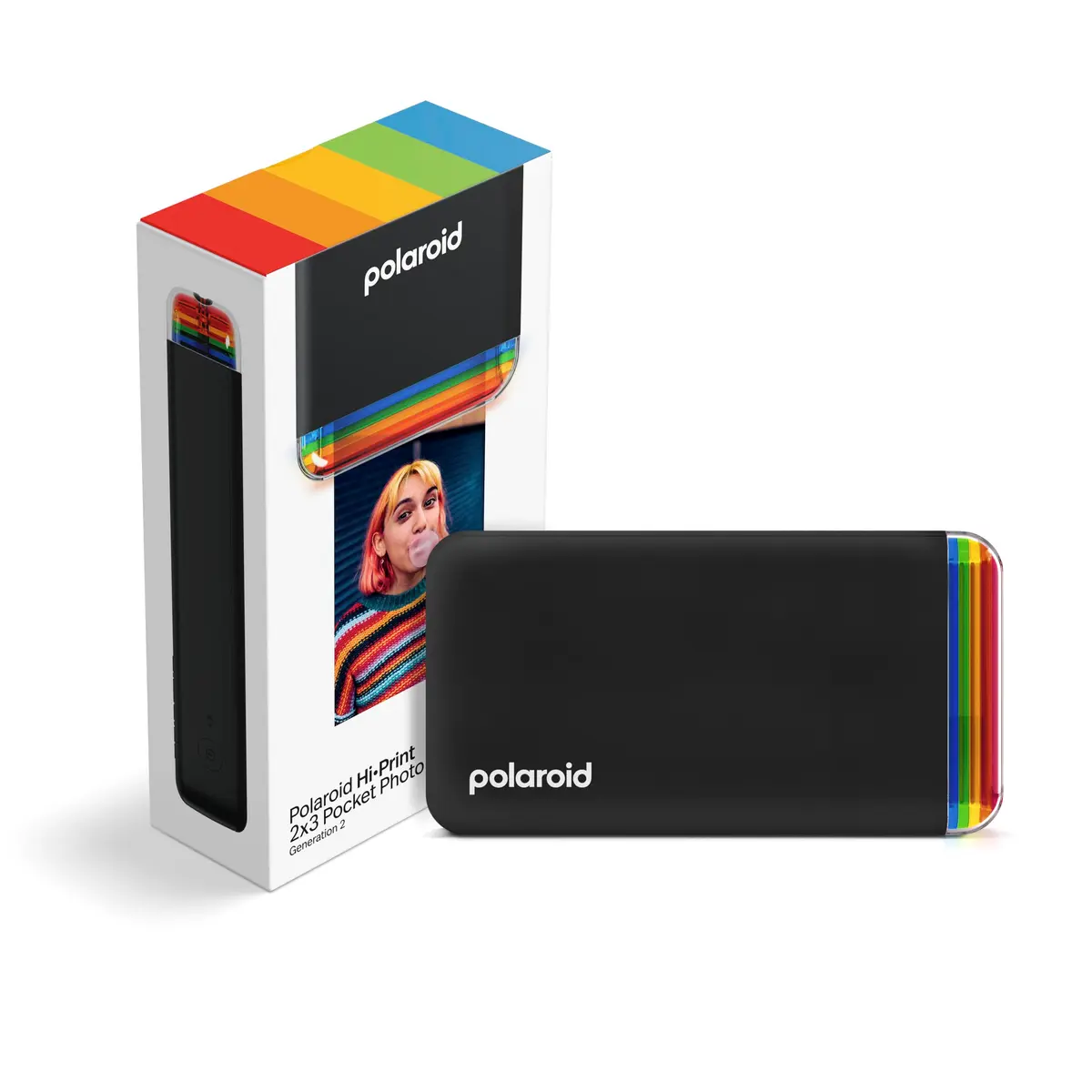 Polaroid Hi-Print 2nd Gen Bluetooth Photo Printer 2x3 Inch Prints | Black Printer Only (9129) - main product image