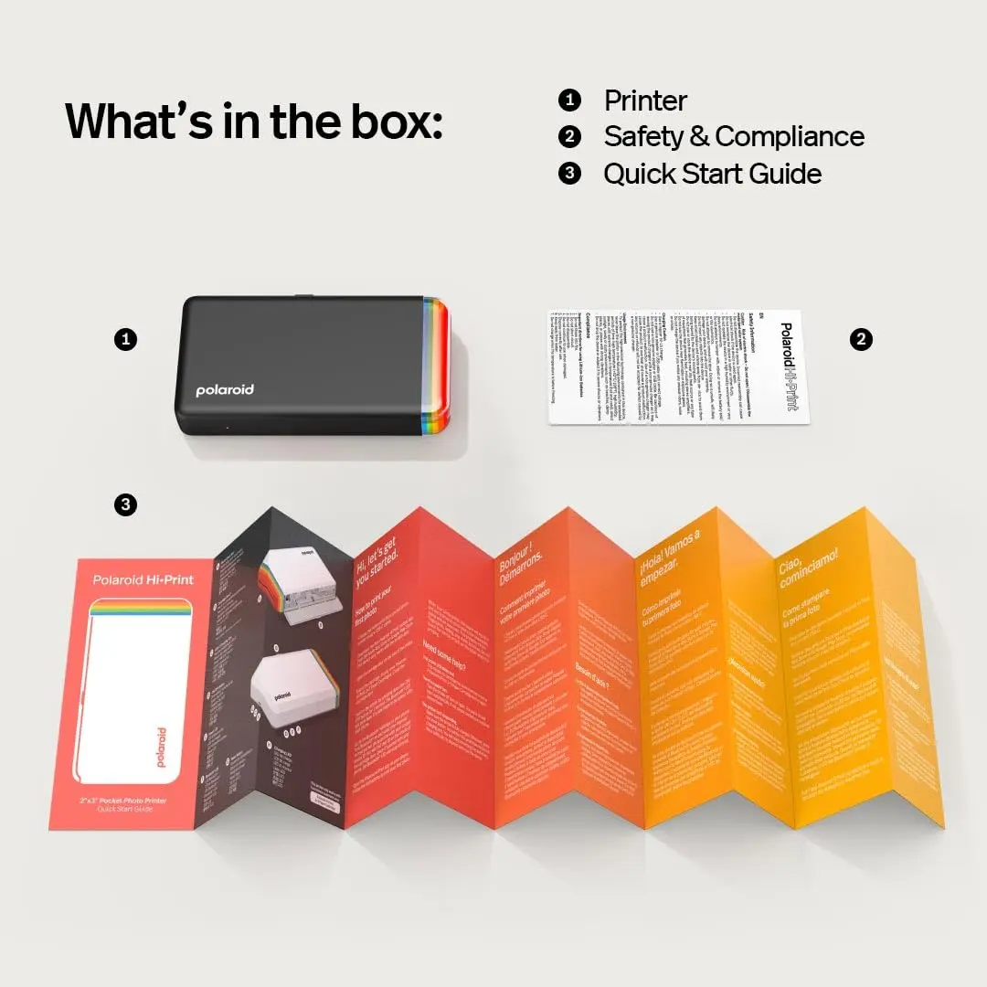 Polaroid Hi-Print 2nd Gen Bluetooth Photo Printer 2x3 Inch Prints | Black Printer Only (9129) - view 8