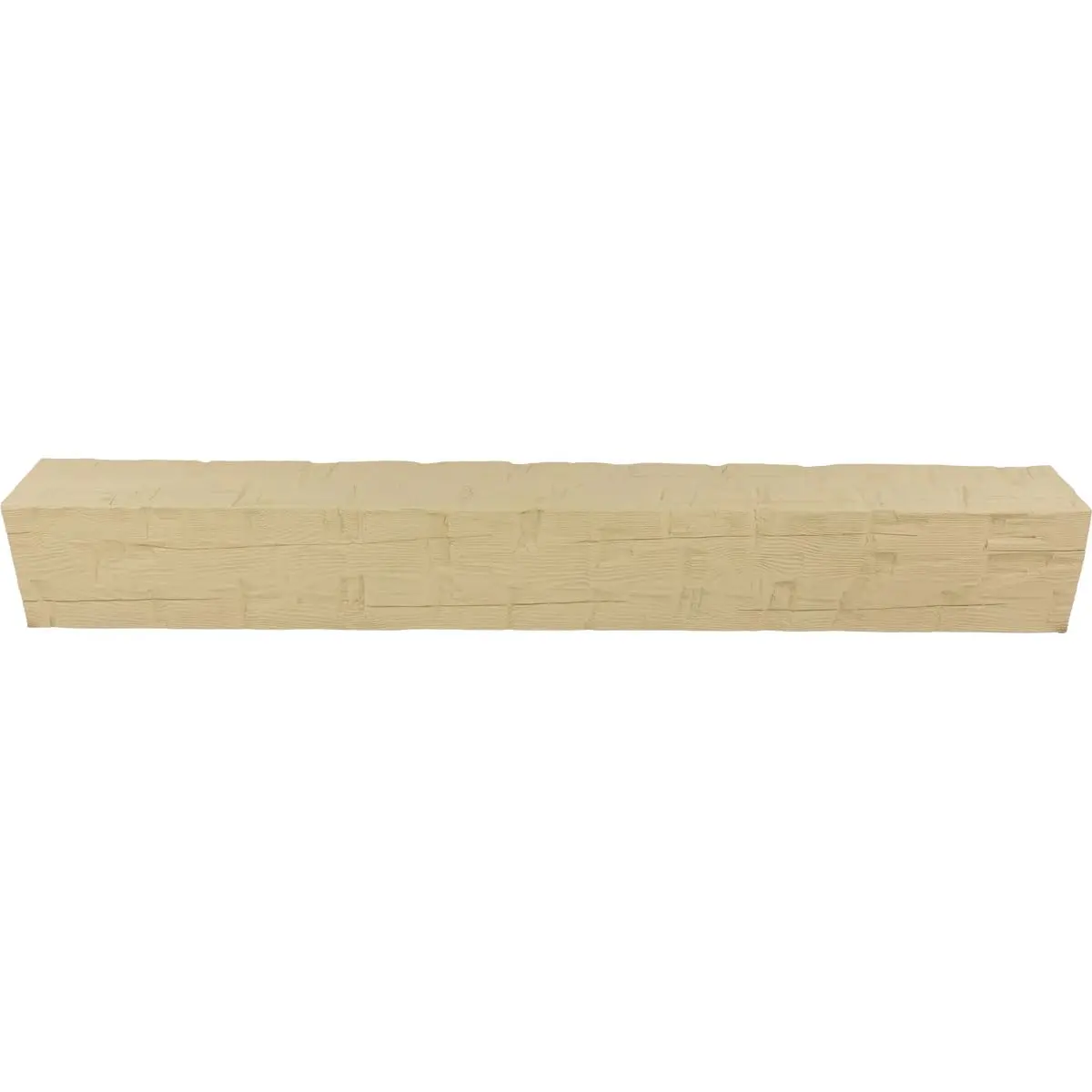 Ekena Millwork 5 1/2"W x 5 1/2"H x 24-ft. L 3-Sided U-Beam Faux Wood Ceiling Beam, Primed Tan | Lightweight, Authentic Look - view 4