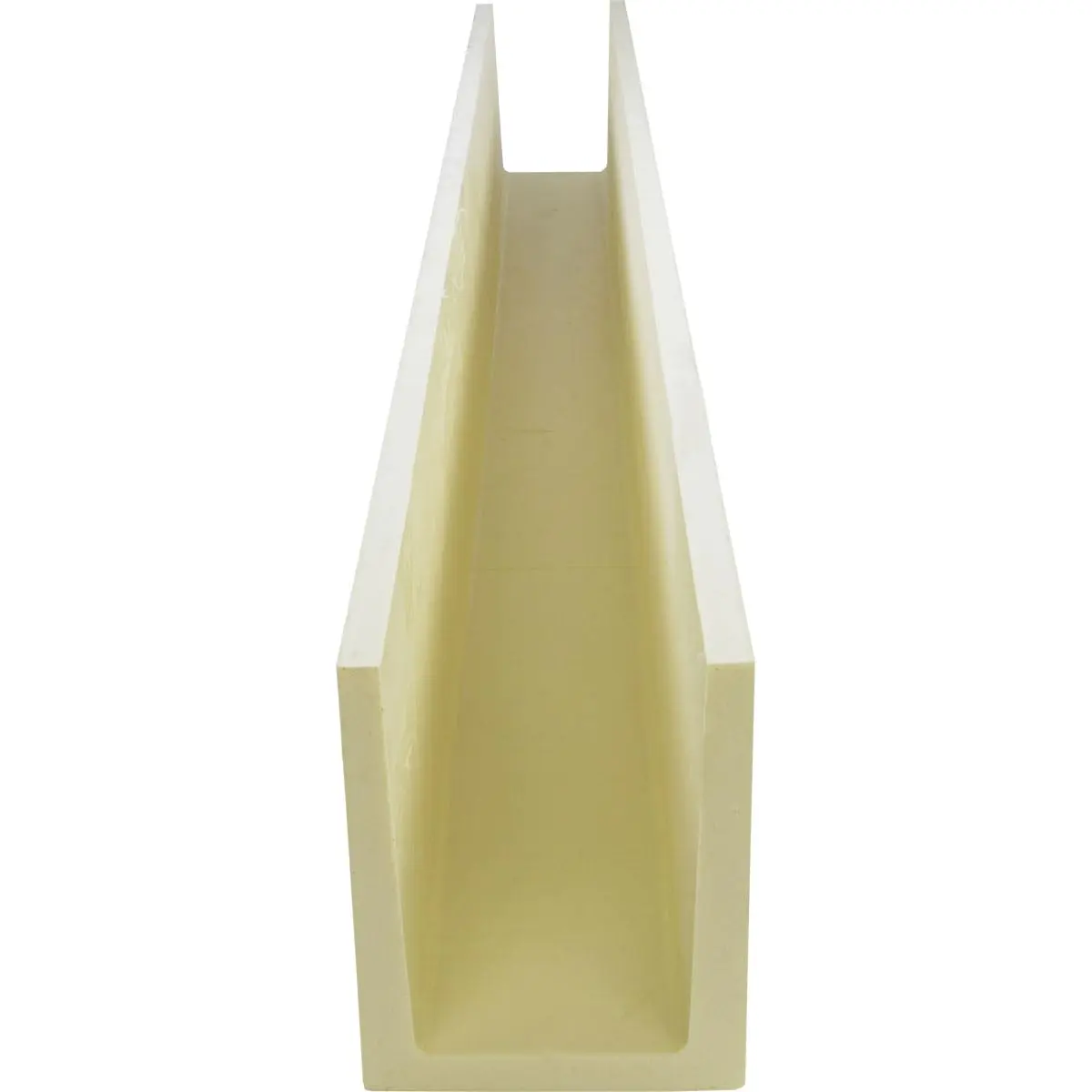 Ekena Millwork 7 1/2"W x 9 1/2"H x 144"L 3-Sided U-Beam Faux Wood Ceiling Beam, Primed Tan | Lightweight, Authentic Wood Look - view 6