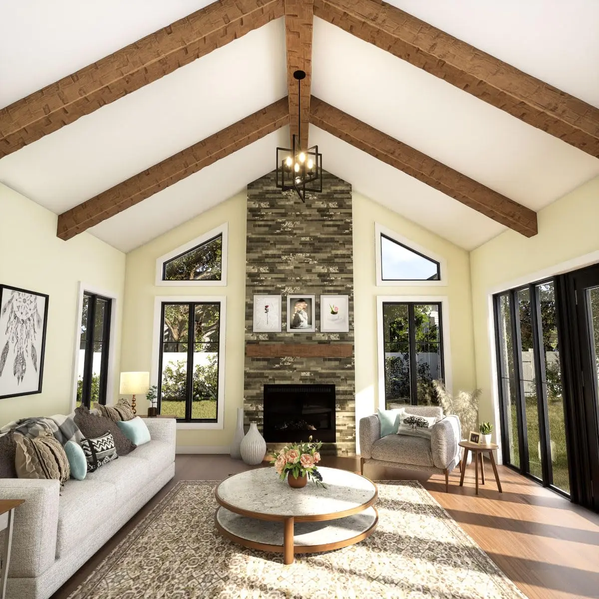Ekena Millwork 5 1/2"W x 5 1/2"H x 20-ft. L 3-Sided Faux Wood Ceiling Beam, Warm Caramel | Authentic HeritageTimber Design - view 8