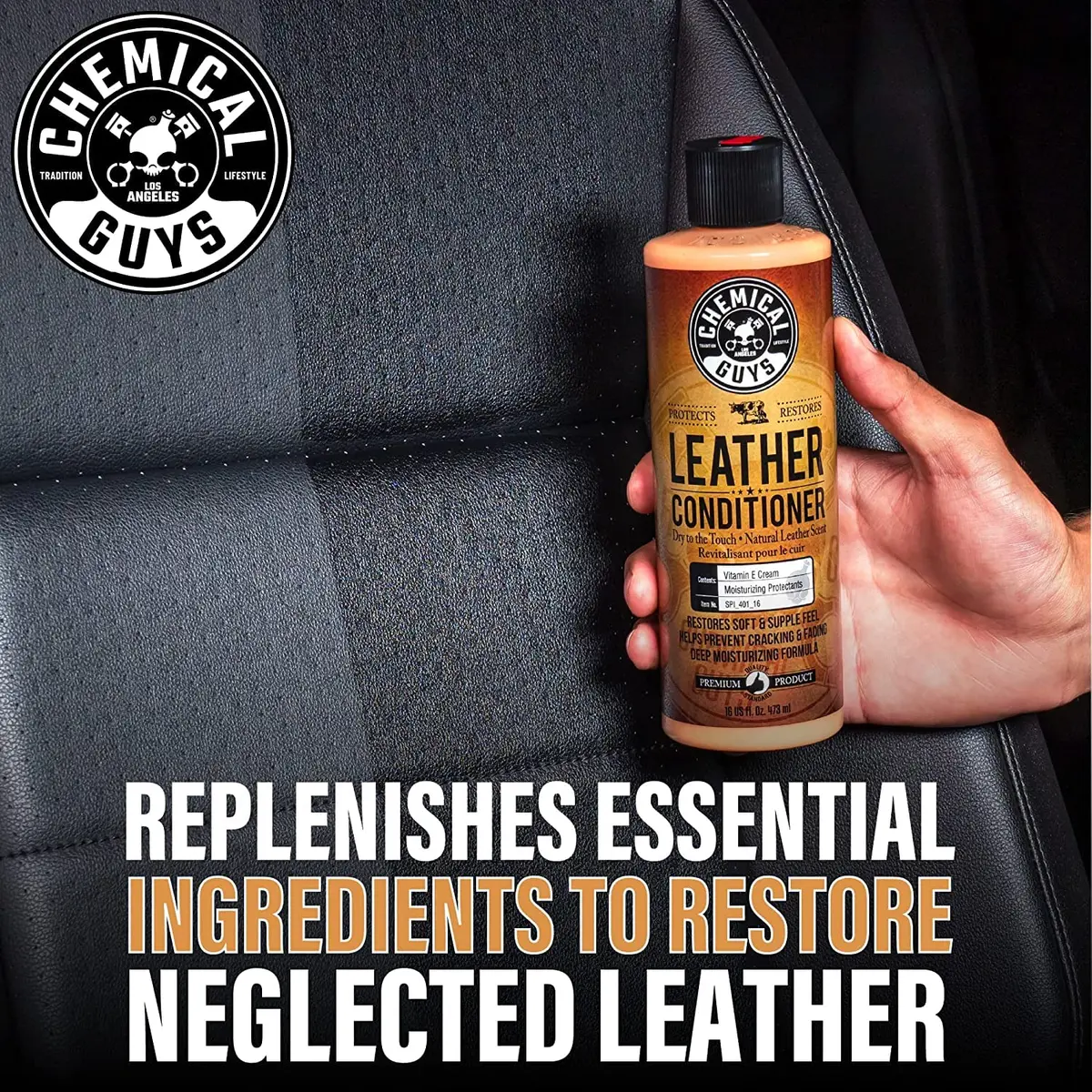 Chemical Guys Leather Cleaner and Conditioner Kit with Brush | Complete Leather Care for All Surfaces (100-120 chars) - view 5
