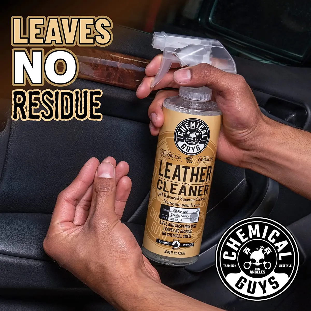 Chemical Guys Leather Cleaner and Conditioner Kit with Brush | Complete Leather Care for All Surfaces (100-120 chars) - view 6
