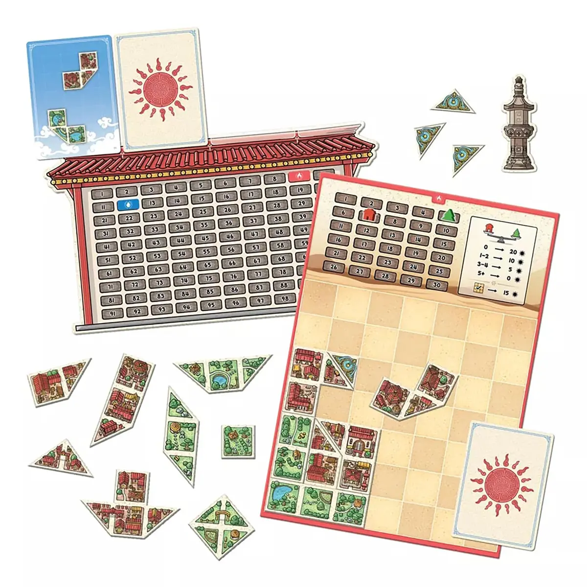 Capstone Games Tangram City Strategy Board Game 1-4 Players | ASTM-Tested Educational Toy - view 4
