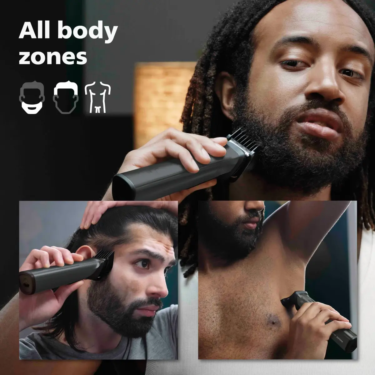 Philips Norelco Multigroom Series 9000 21-Piece Grooming Kit | DualCut Titanium Blades - view 6