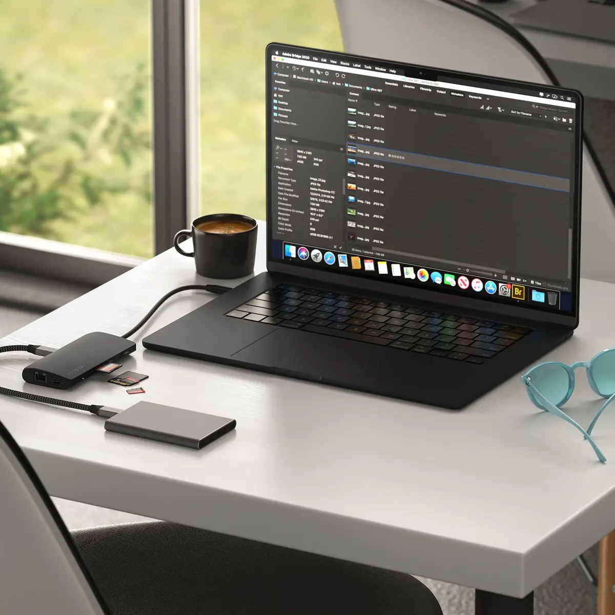 Satechi 8-in-1 USB-C Hub V3, 8K HDMI, 100W Charging, Ethernet, Midnight | Multiport Adapter for Mac & Windows - view 8