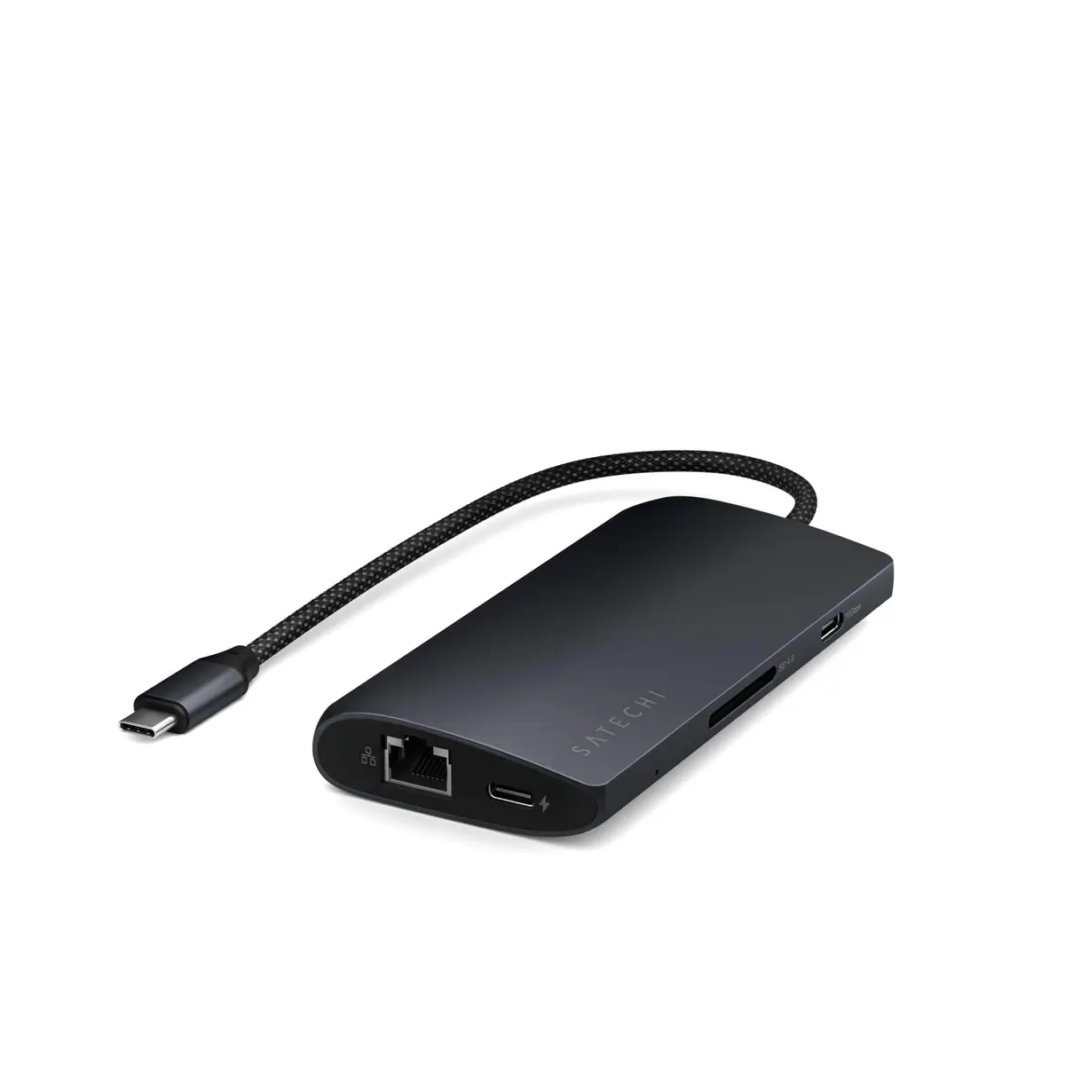 Satechi 8-in-1 USB-C Hub V3, 8K HDMI, 100W Charging, Ethernet, Midnight | Multiport Adapter for Mac & Windows - view 4