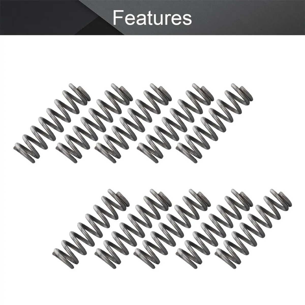 Cilky 304 Stainless Steel Compression Springs 0.3mm x 4mm x 25mm | Pack of 20 for DIY Projects - view 6
