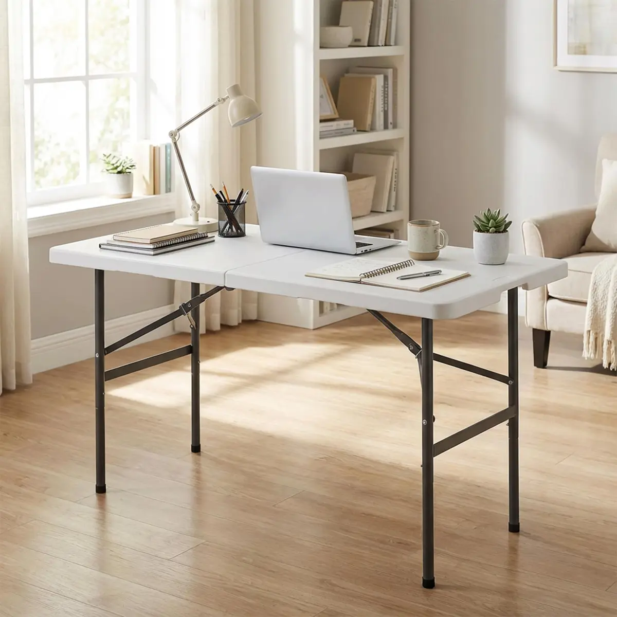 Saicool Folding Event Table 4FT | Heavy Duty Indoor Outdoor Camping Table - view 2