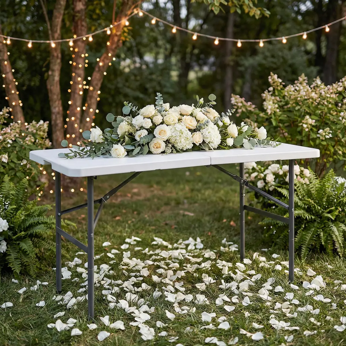 Saicool Folding Event Table 4FT | Heavy Duty Indoor Outdoor Camping Table - view 3