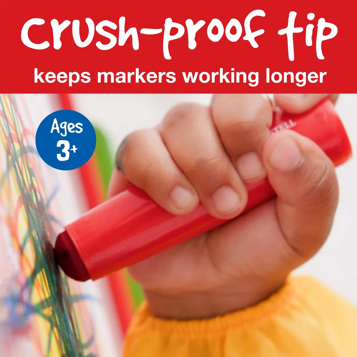 Faber-Castell Little Creatives Extra Jumbo Washable Markers for Kids - 6 Colors (156 g) | Non-Toxic & Teacher-Recommended - view 5