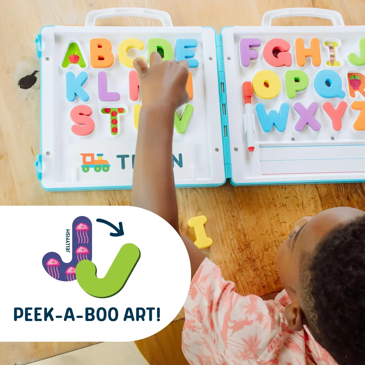 Chuckle & Roar All About ABC’s Travel Case – On-the-Go Alphabet Learning Set with Chunky Foam Letters, Dry-Erase Board, Spelling Cards & Puzzle for Kids 3+ - view 5