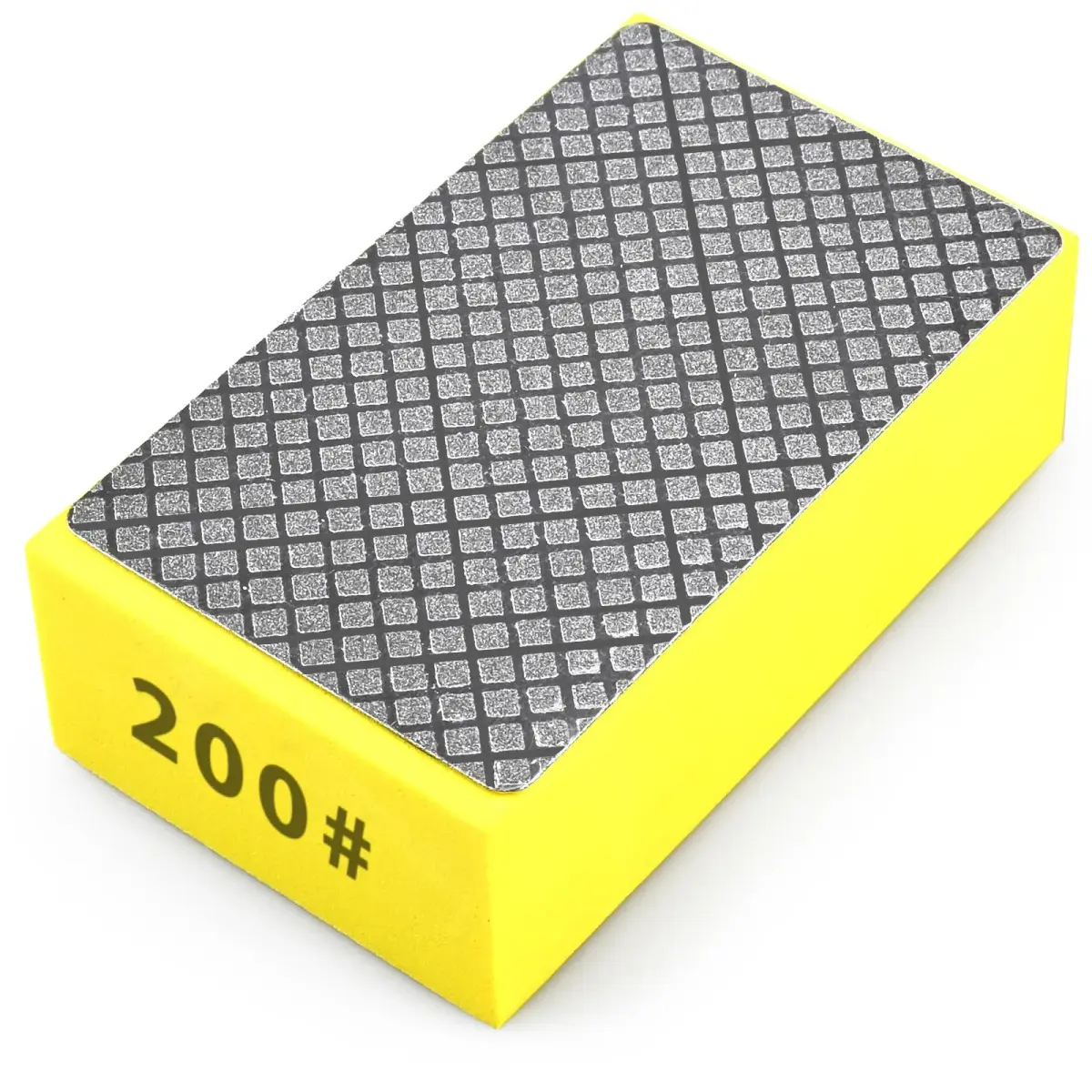 EGOFIX Diamond Hand Polishing Pad 200 Grit | 92 x 57 x 31mm (3.6" x 2.2" x 1.2") - main product image