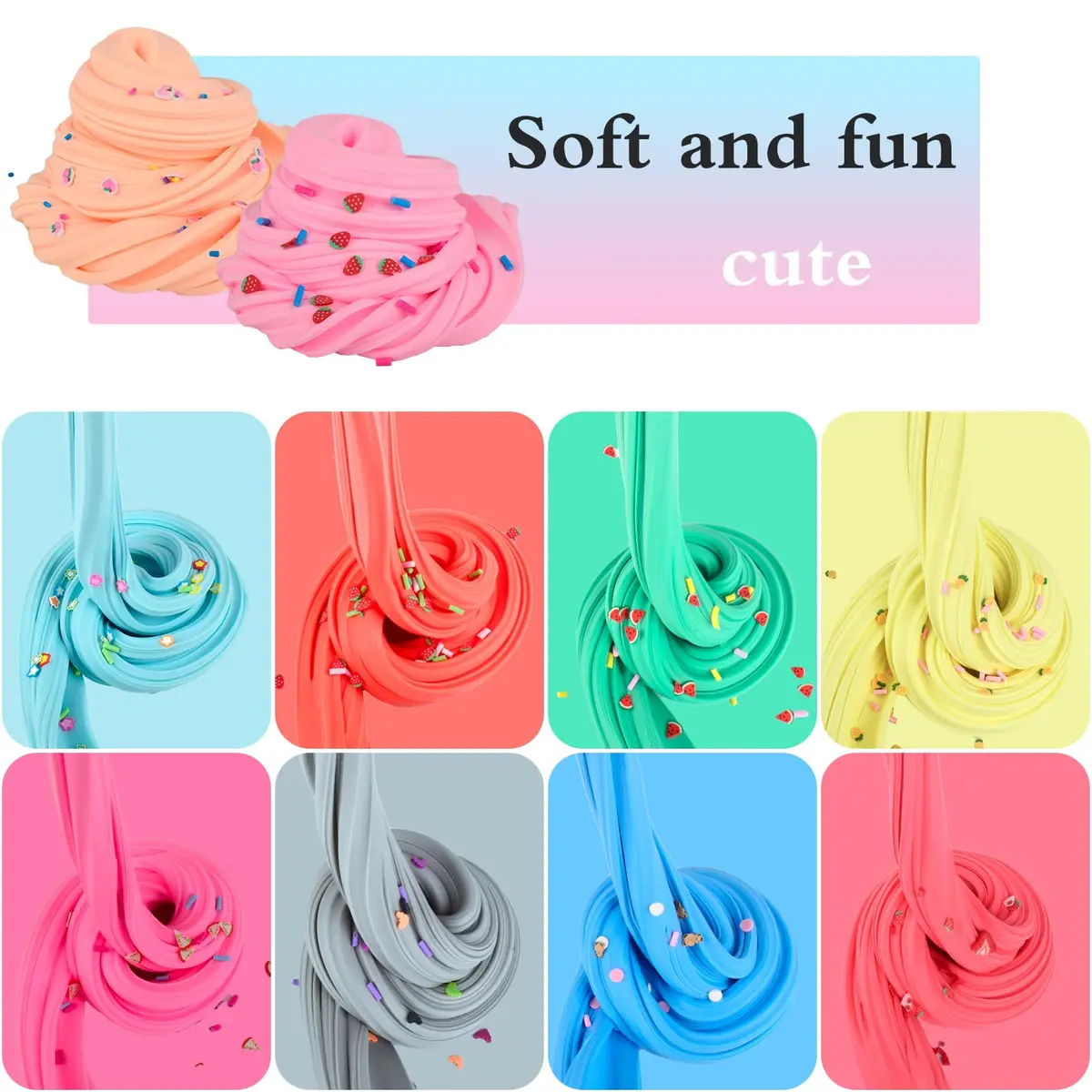 tuupowana 58-Pack Mini Butter Slime Kit | ASTM-Tested Non-Toxic Toy Slime for Kids Ages 6-12 - view 6