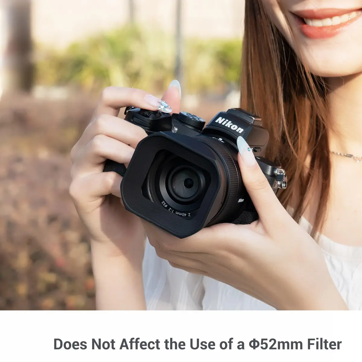 JJC Lens Hood for Nikon NIKKOR Z 40mm F2 (SE), Z 40mm F2 & Z 26mm F2.8 Lens | Aluminium Alloy No Vignetting with Cap - view 6